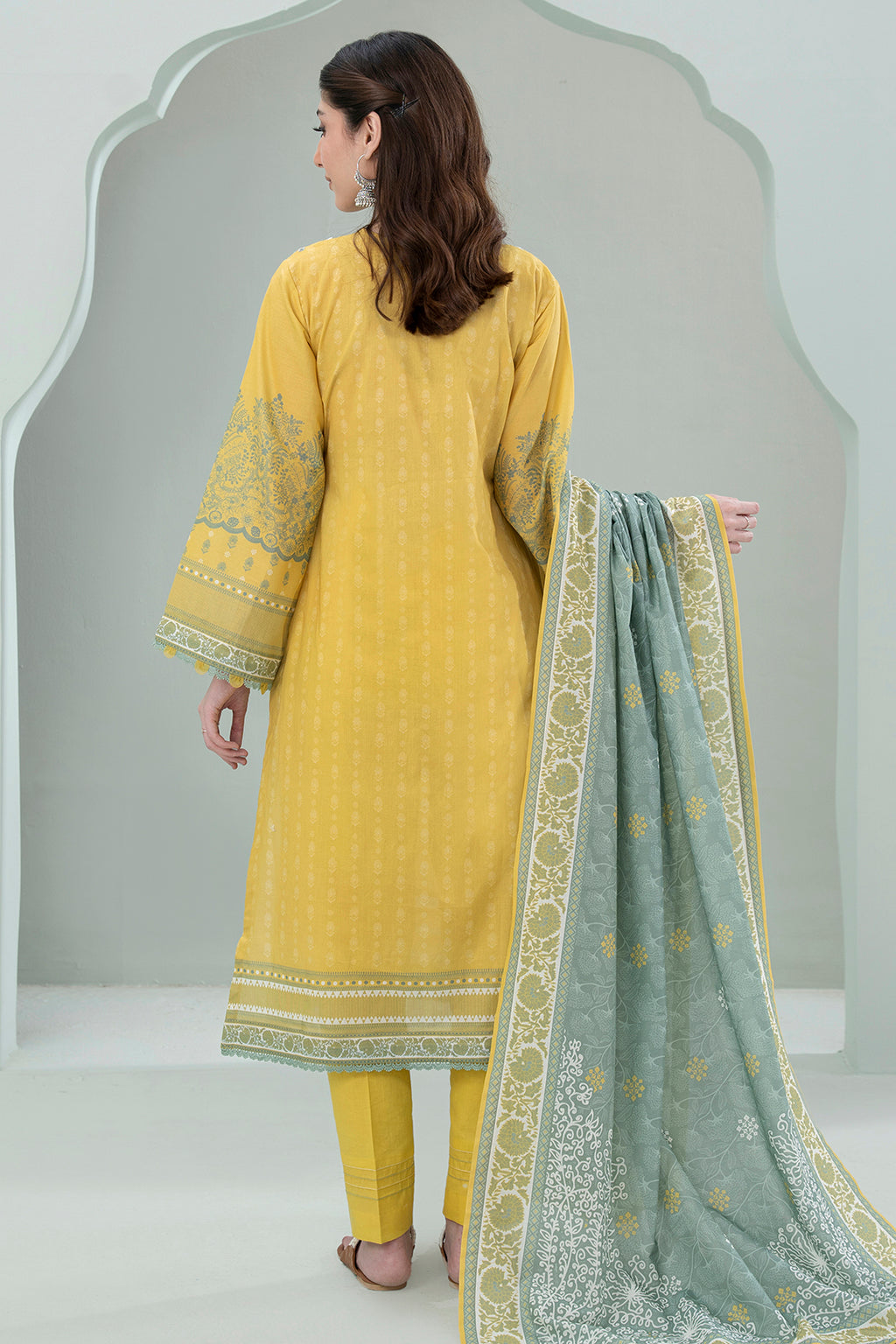Embroidered Shirt Shalwar Dupatta - 0727