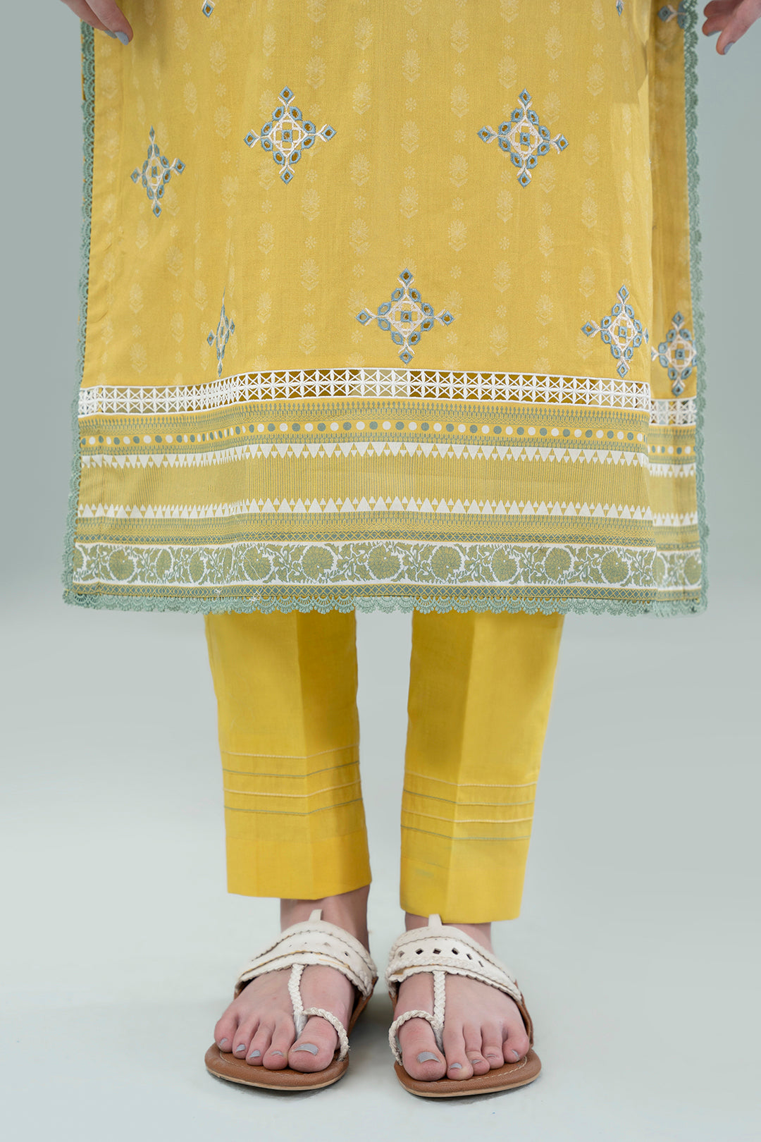 Embroidered Shirt Shalwar Dupatta - 0727