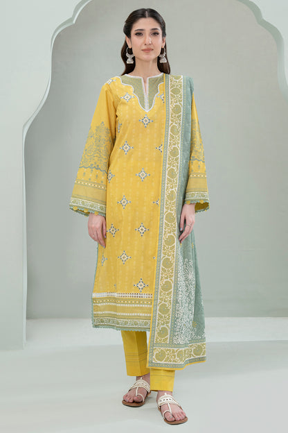 Embroidered Shirt Shalwar Dupatta - 0727