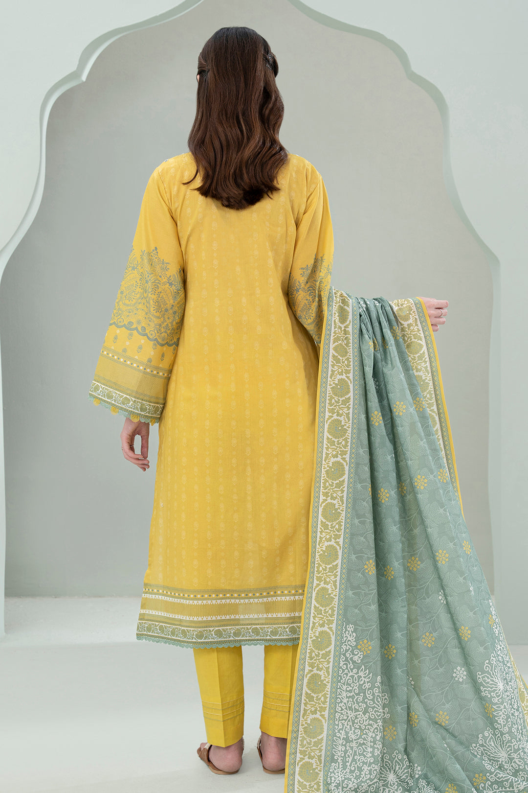 Embroidered Shirt Shalwar Dupatta - 0727