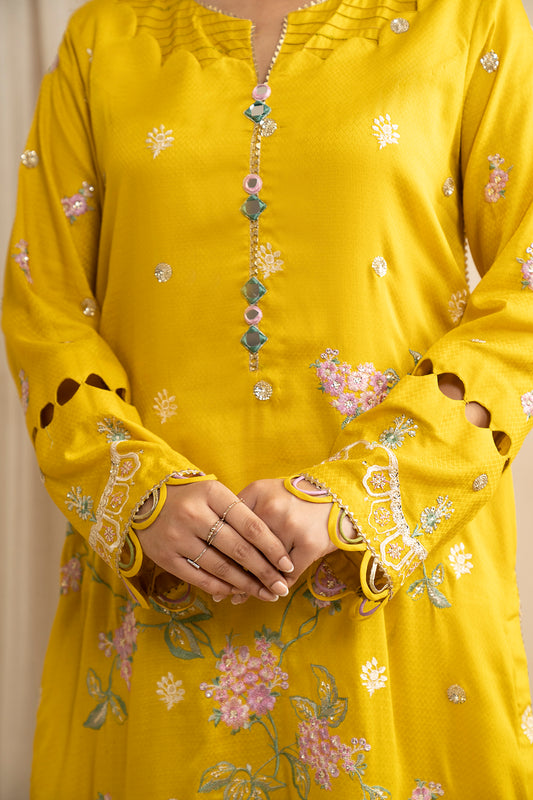 Embroidered Shirt Shalwar Dupatta - 0739