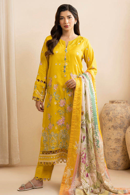 Embroidered Shirt Shalwar Dupatta - 0739