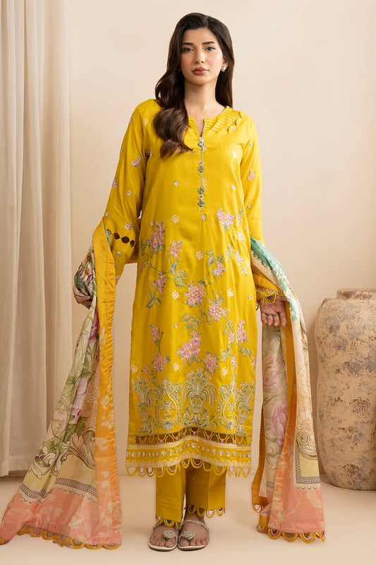 Embroidered Shirt Shalwar Dupatta - 0739