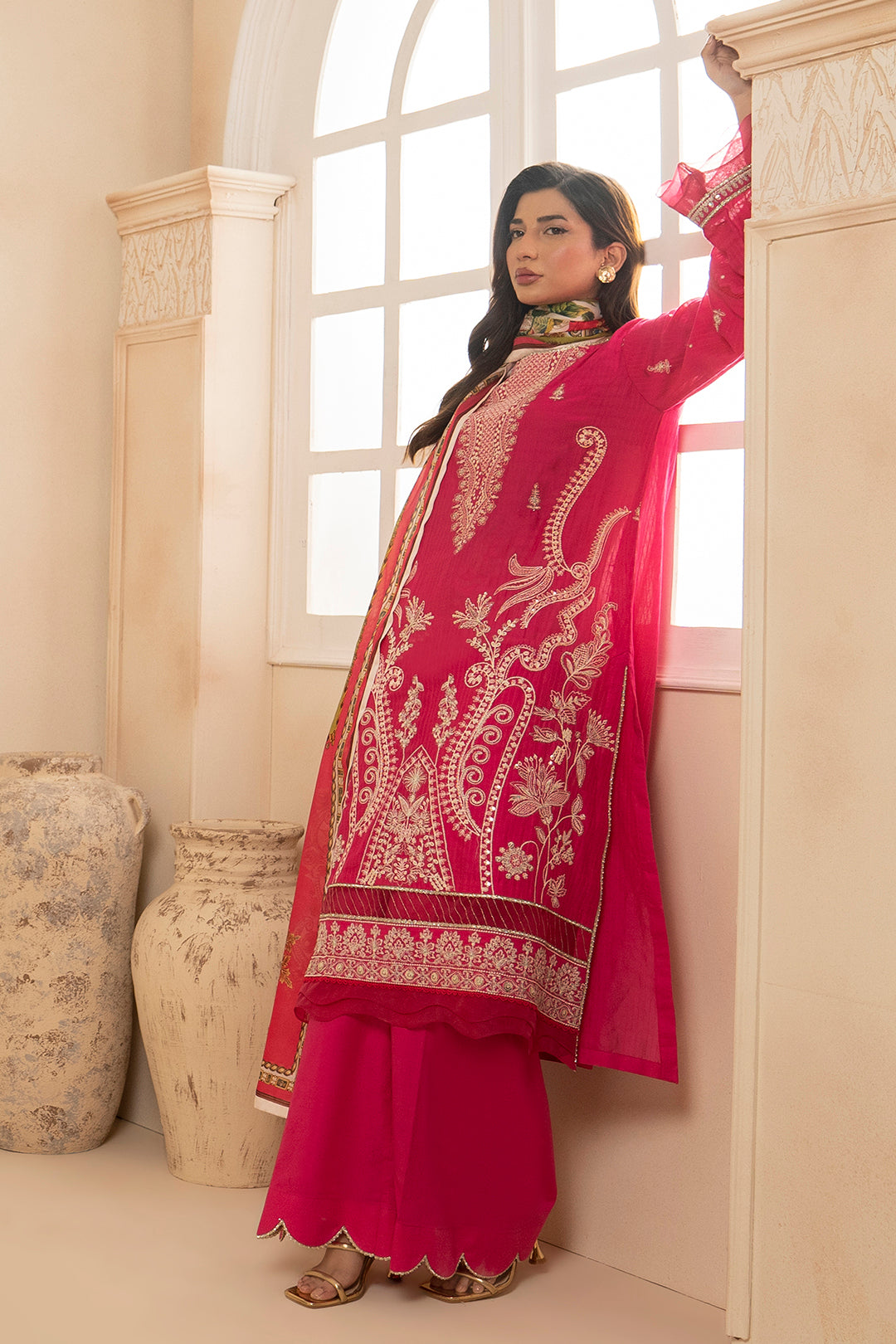 Embroidered Shirt Shalwar Dupatta - 0783