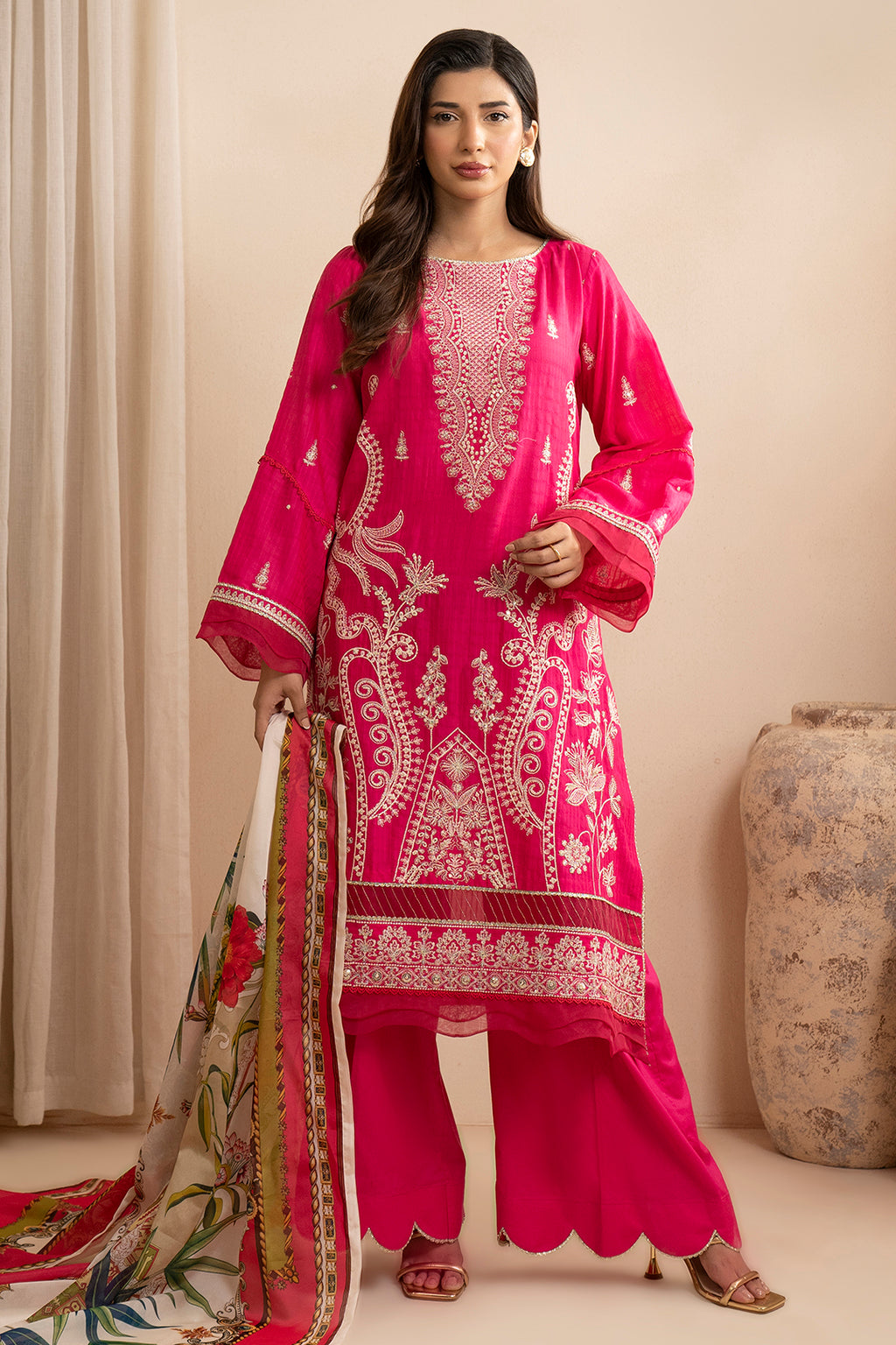 Embroidered Shirt Shalwar Dupatta - 0783