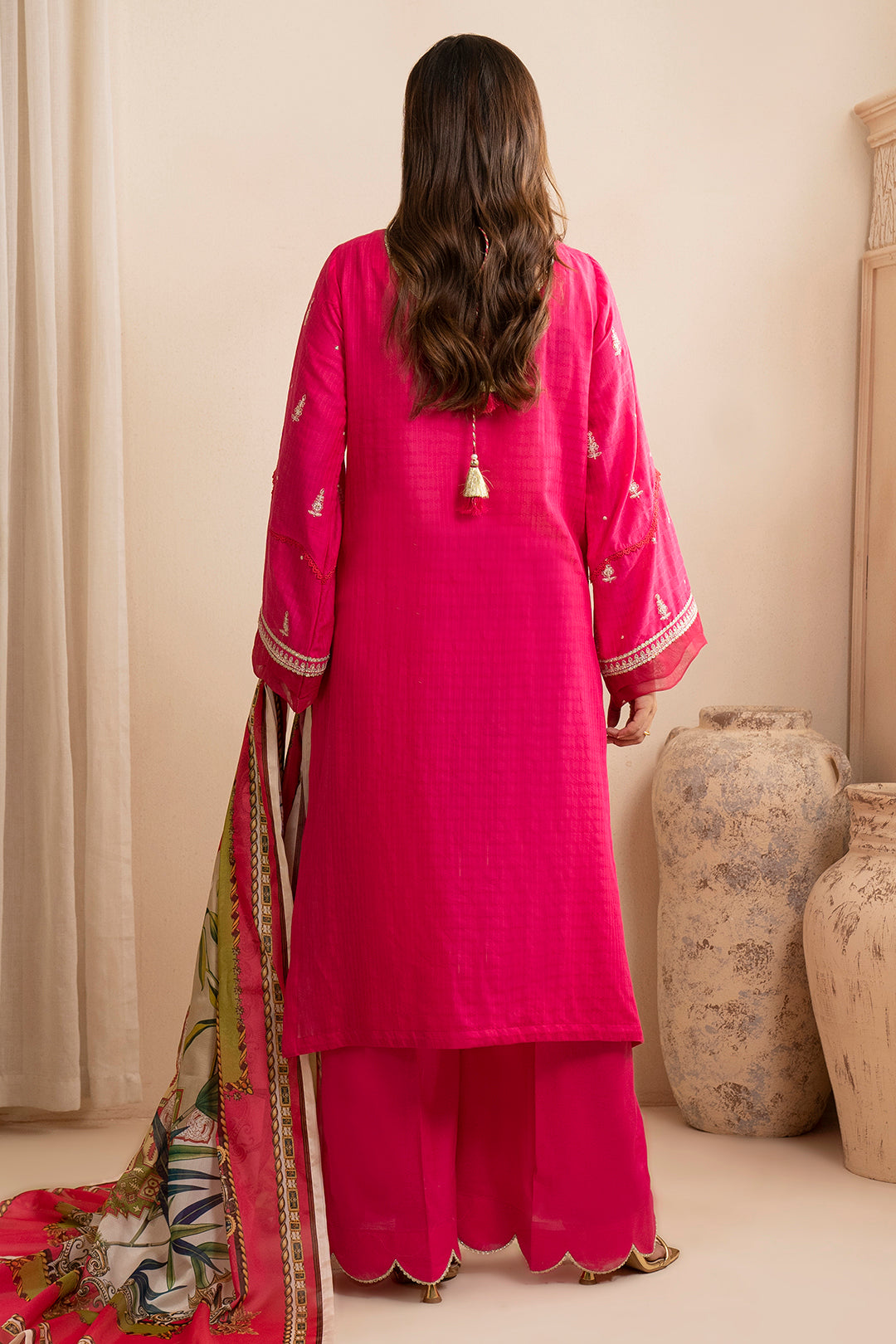 Embroidered Shirt Shalwar Dupatta - 0783