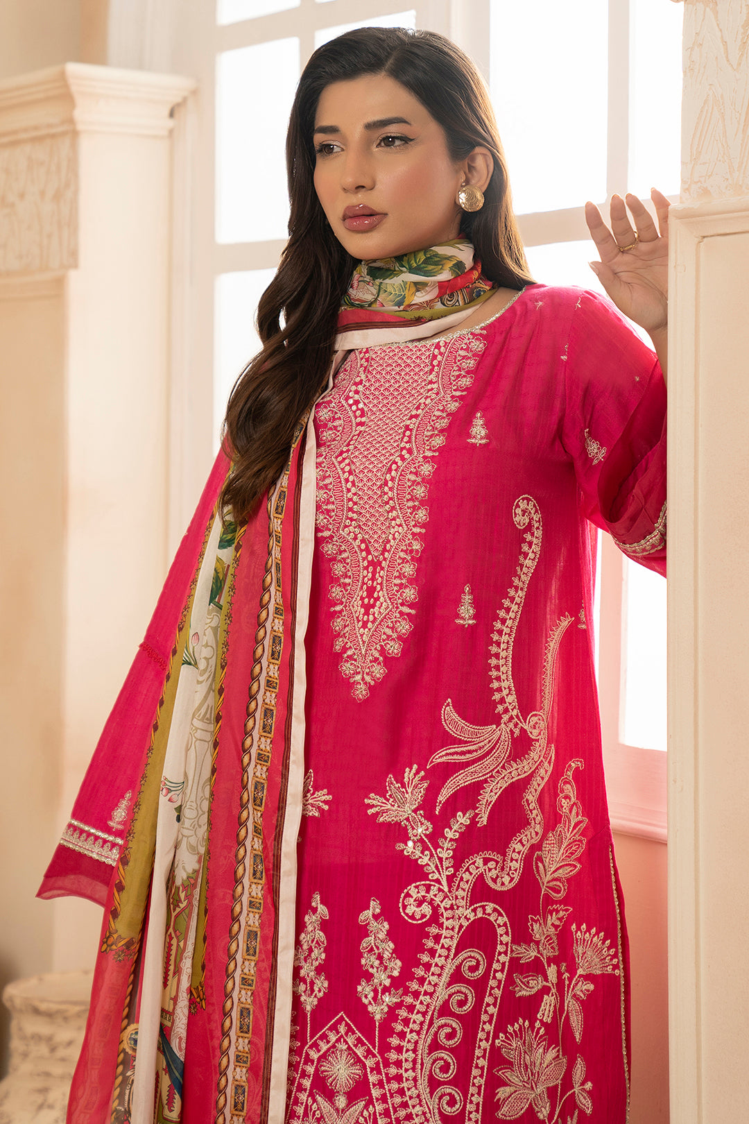 Embroidered Shirt Shalwar Dupatta - 0783