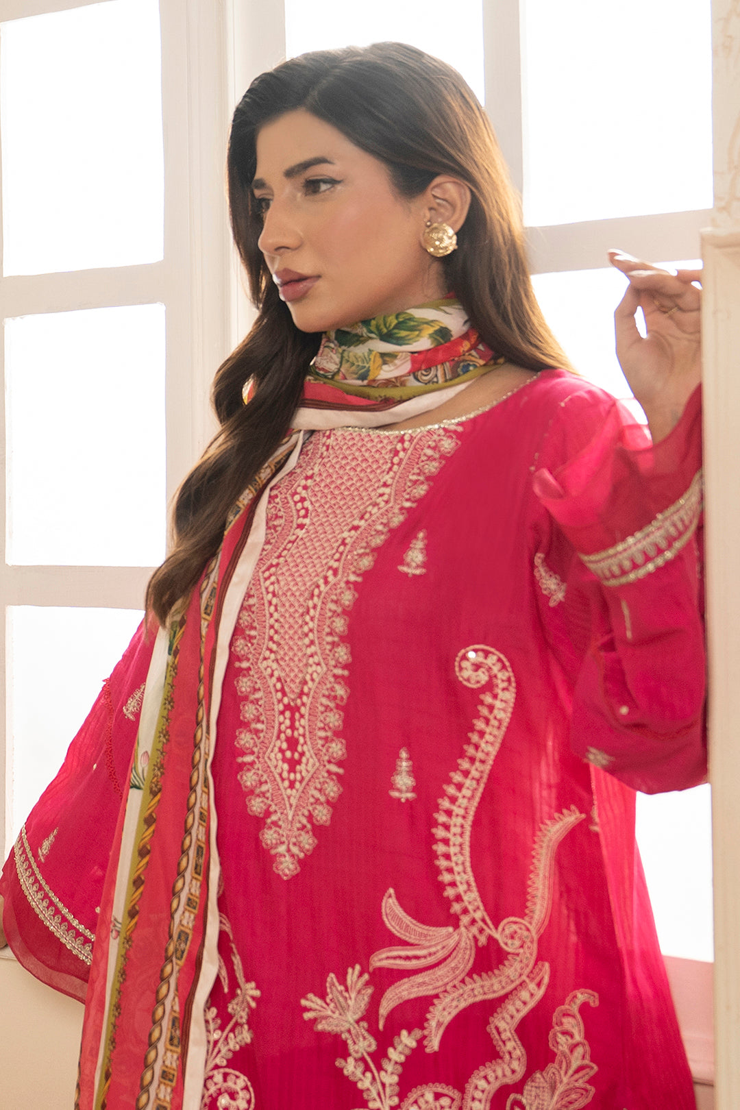 Embroidered Shirt Shalwar Dupatta - 0783