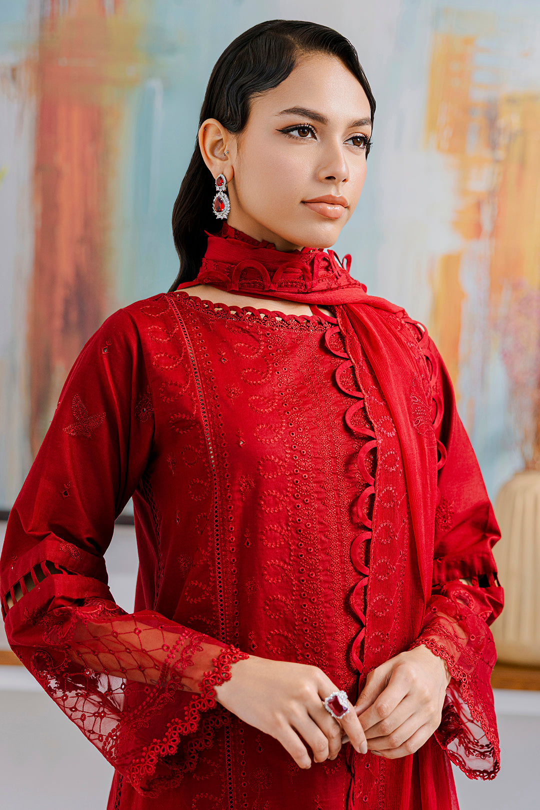 Embroidered Shirt Shalwar Dupatta - 0802