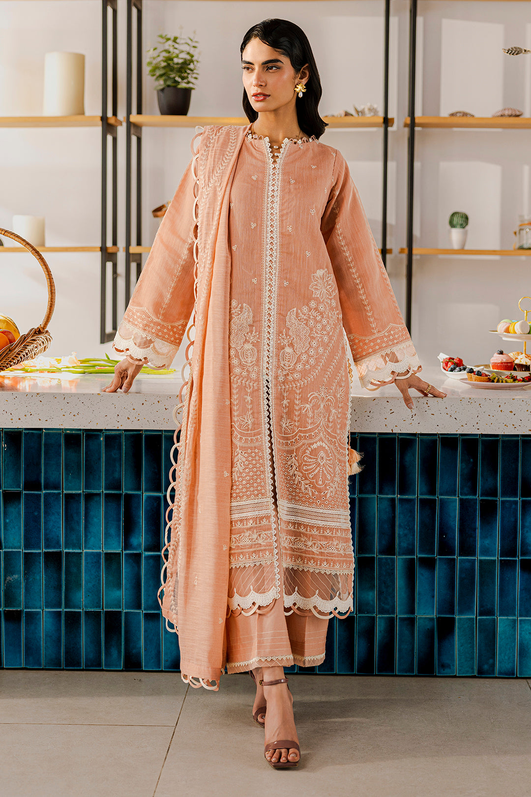 Embroidered Shirt Shalwar Dupatta - 0803