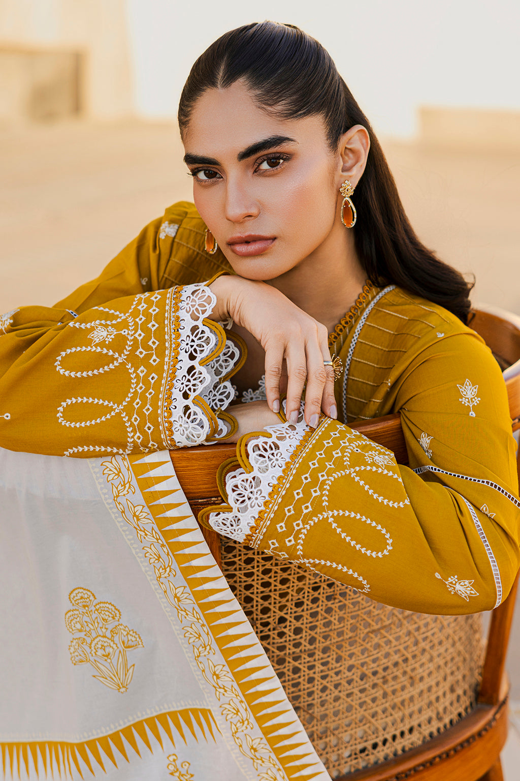 Embroidered Shirt Shalwar Dupatta - 0829