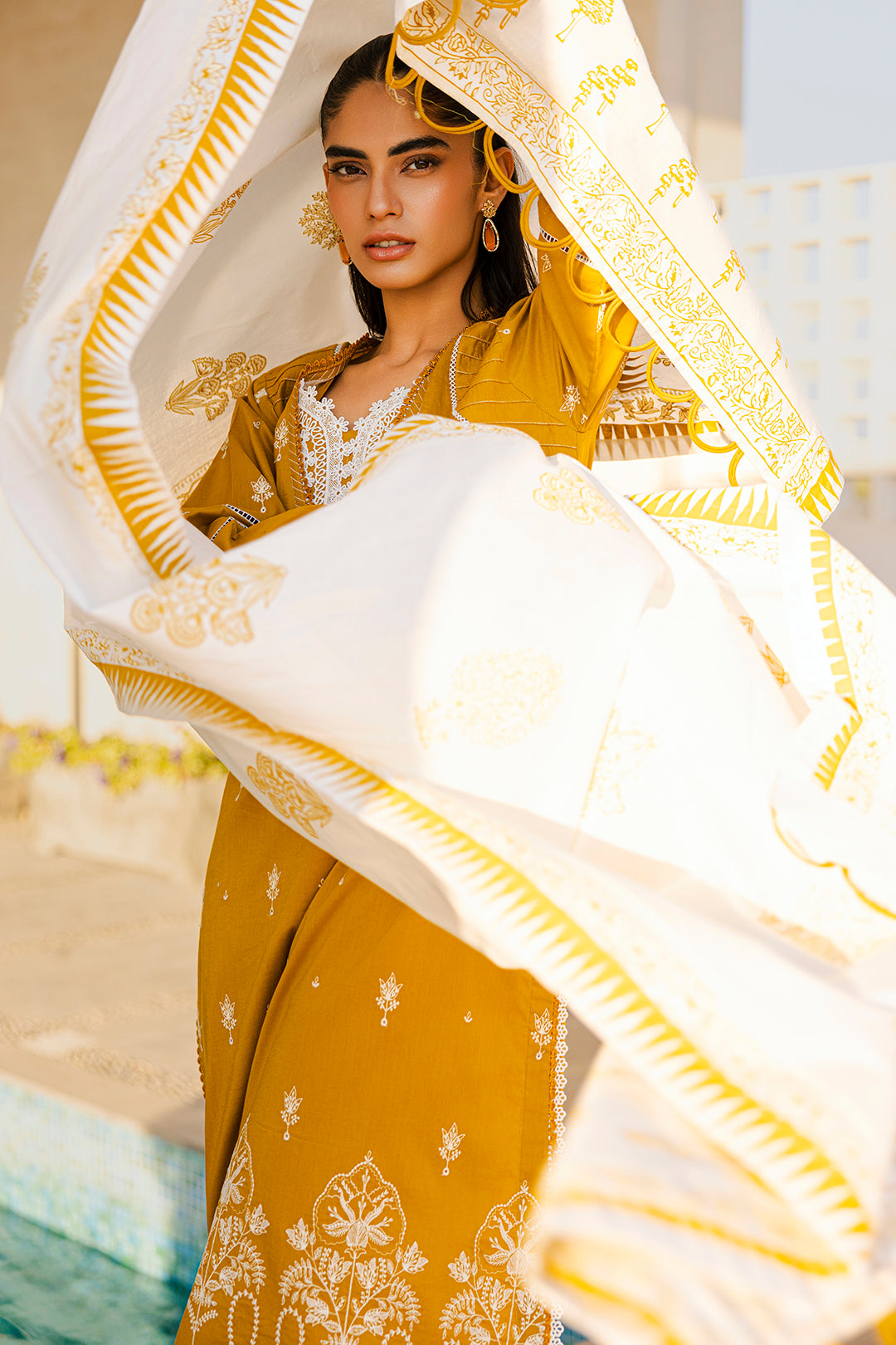Embroidered Shirt Shalwar Dupatta - 0804