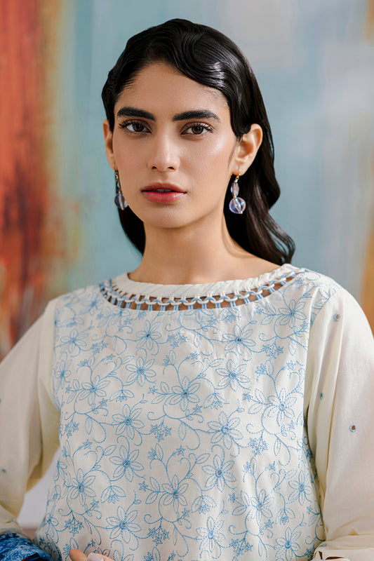 Embroidered Shirt Shalwar Dupatta - 0805