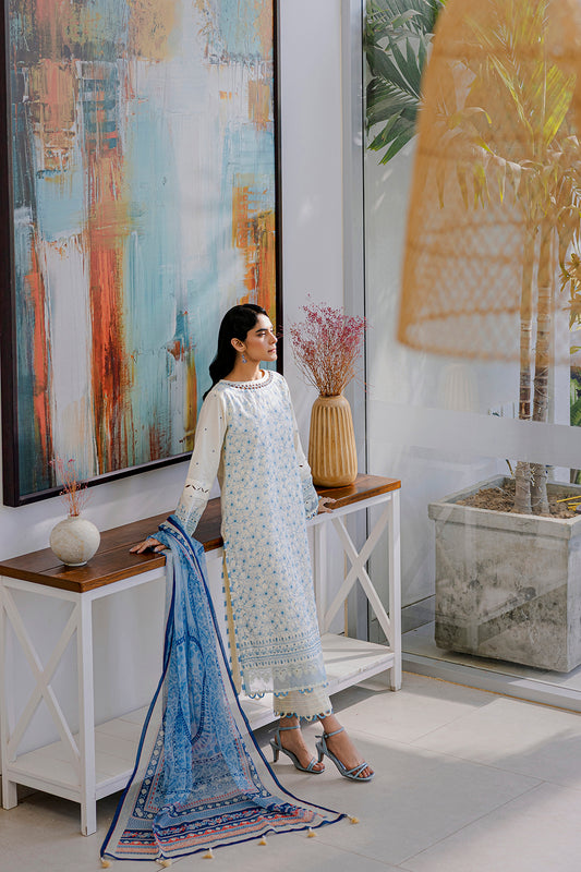 Embroidered Shirt Shalwar Dupatta - 0805