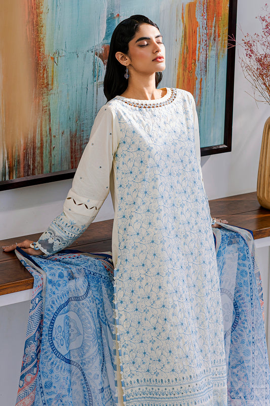 Embroidered Shirt Shalwar Dupatta - 0805