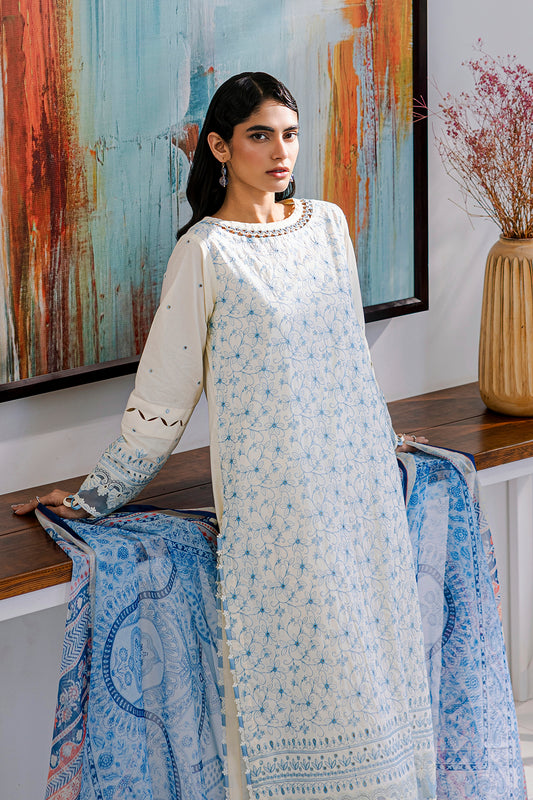 Embroidered Shirt Shalwar Dupatta - 0805