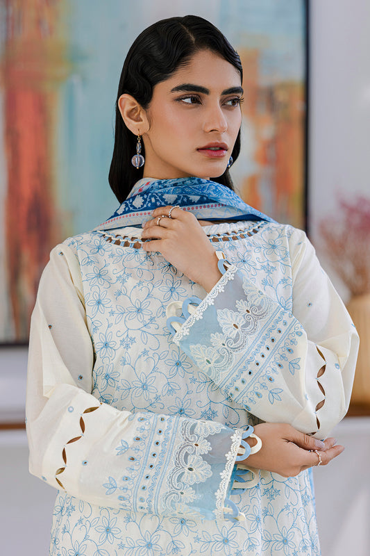 Embroidered Shirt Shalwar Dupatta - 0805
