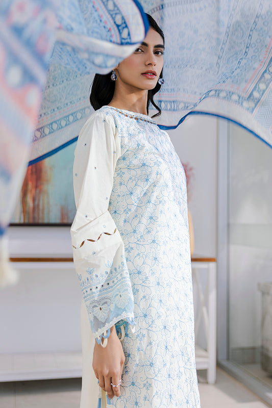 Embroidered Shirt Shalwar Dupatta - 0805