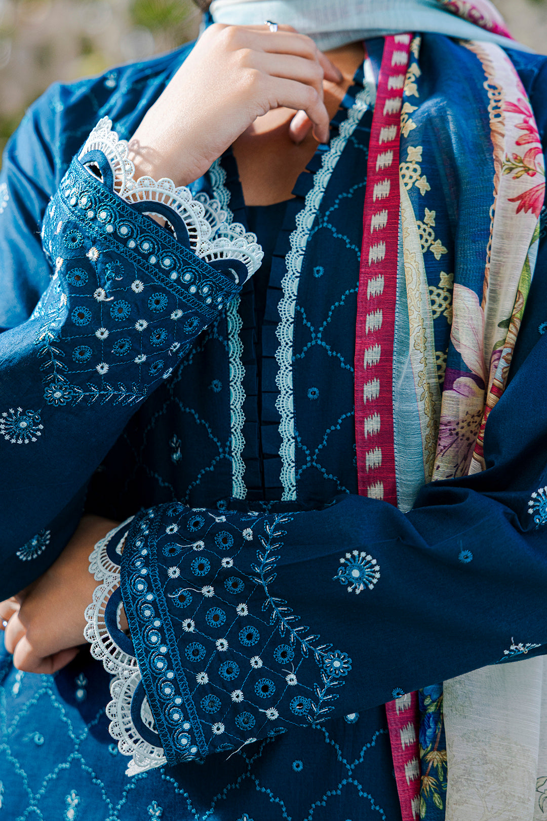 Embroidered Shirt Shalwar Dupatta - 0806