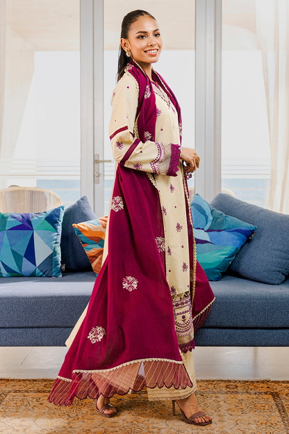 Embroidered Shirt Shalwar Dupatta - 0808