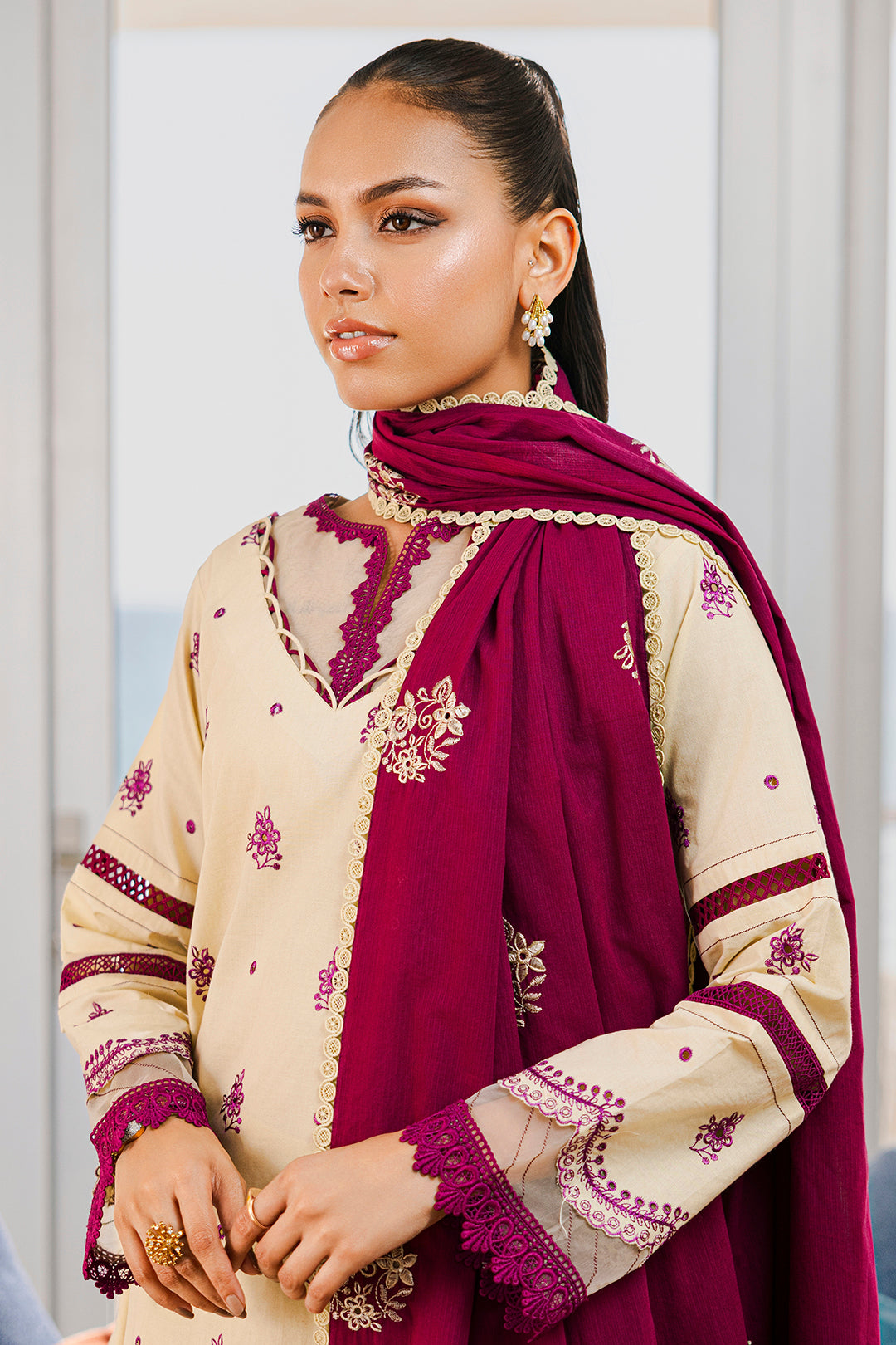 Embroidered Shirt Shalwar Dupatta - 0808