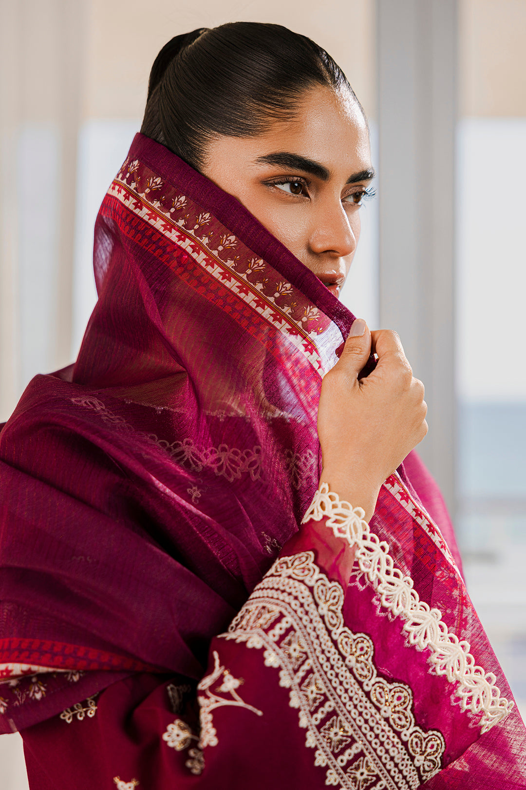 Embroidered Shirt Shalwar Dupatta - 0810