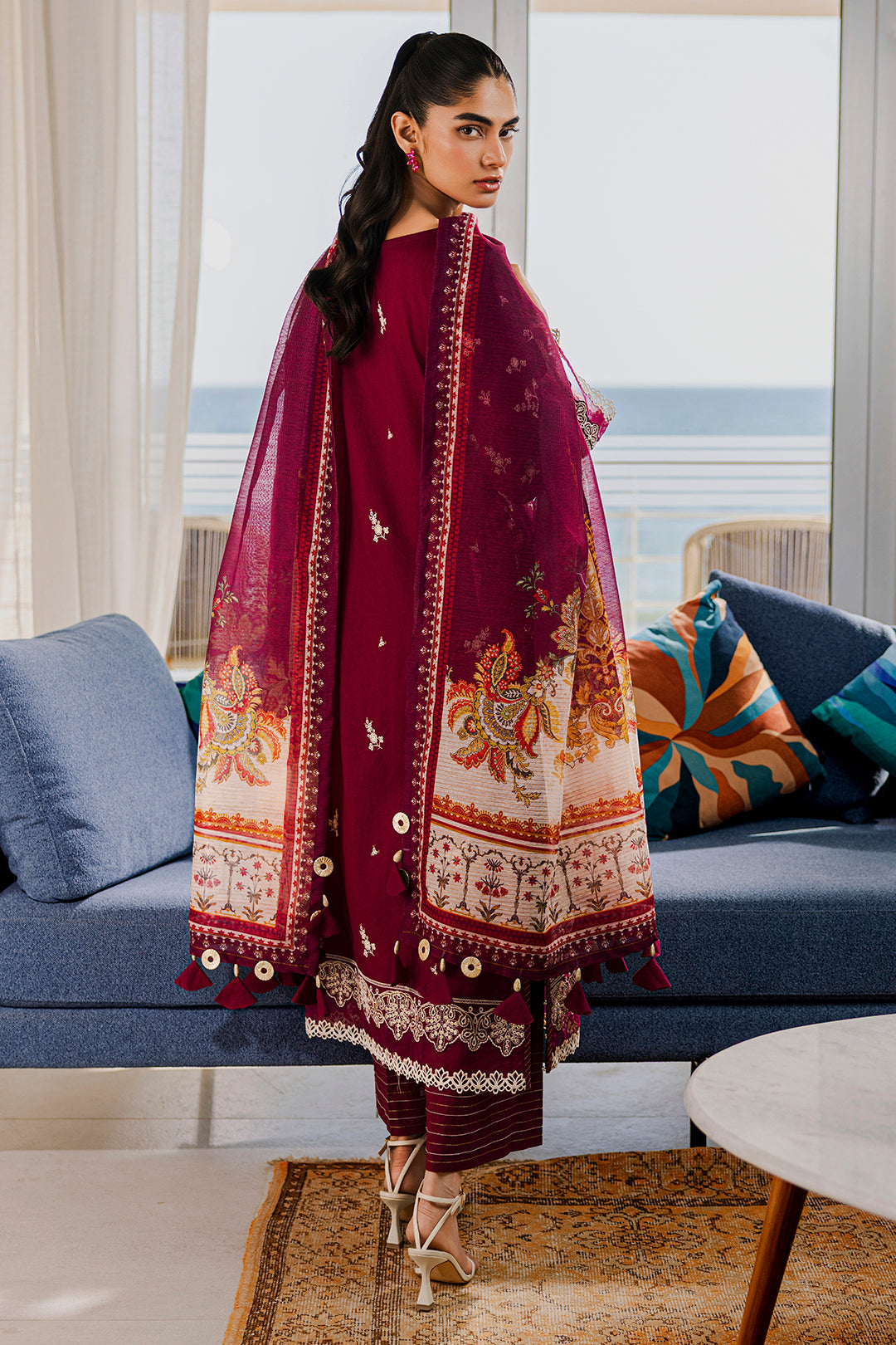 Embroidered Shirt Shalwar Dupatta - 0810