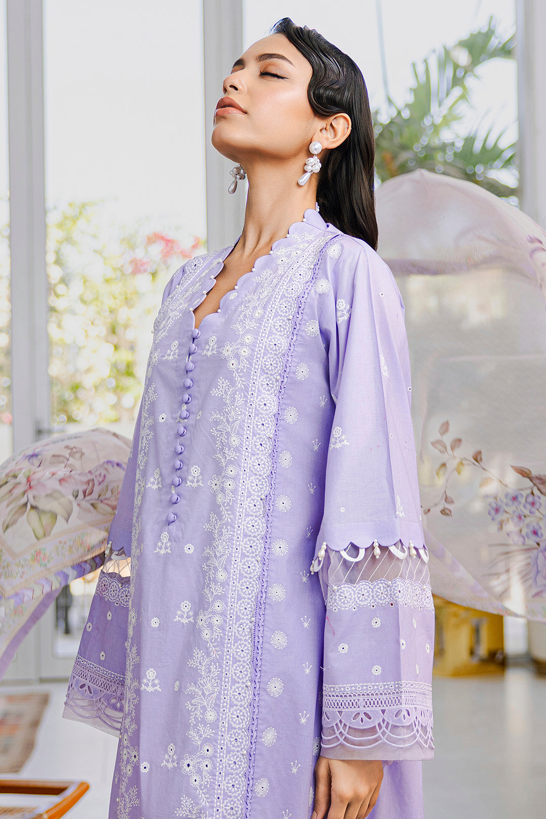 Embroidered Shirt Shalwar Dupatta - 0811