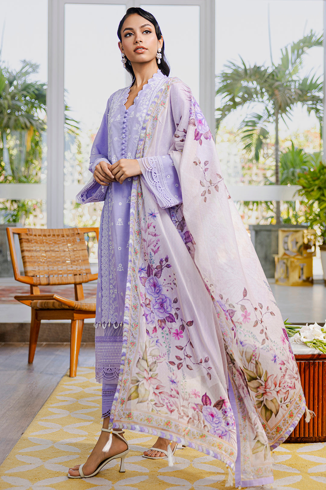 Embroidered Shirt Shalwar Dupatta - 0811