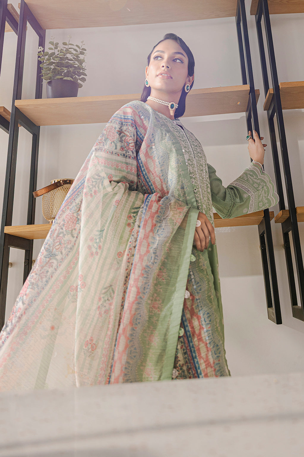 Embroidered Shirt Shalwar Dupatta - 0812