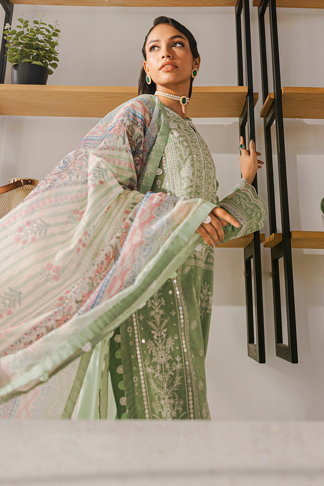 Embroidered Shirt Shalwar Dupatta - 0812