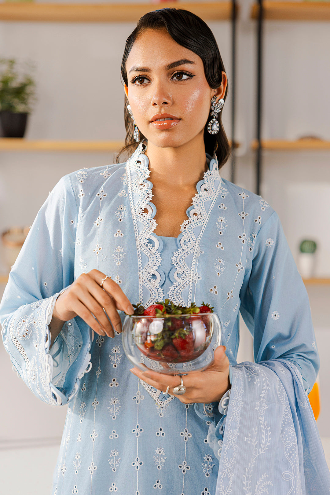 Embroidered Shirt Shalwar Dupatta - 0814