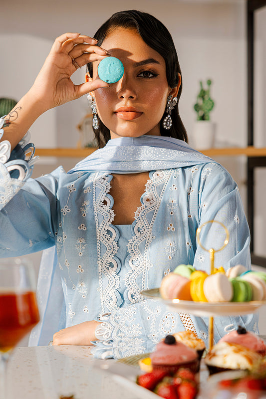 Embroidered Shirt Shalwar Dupatta - 0814