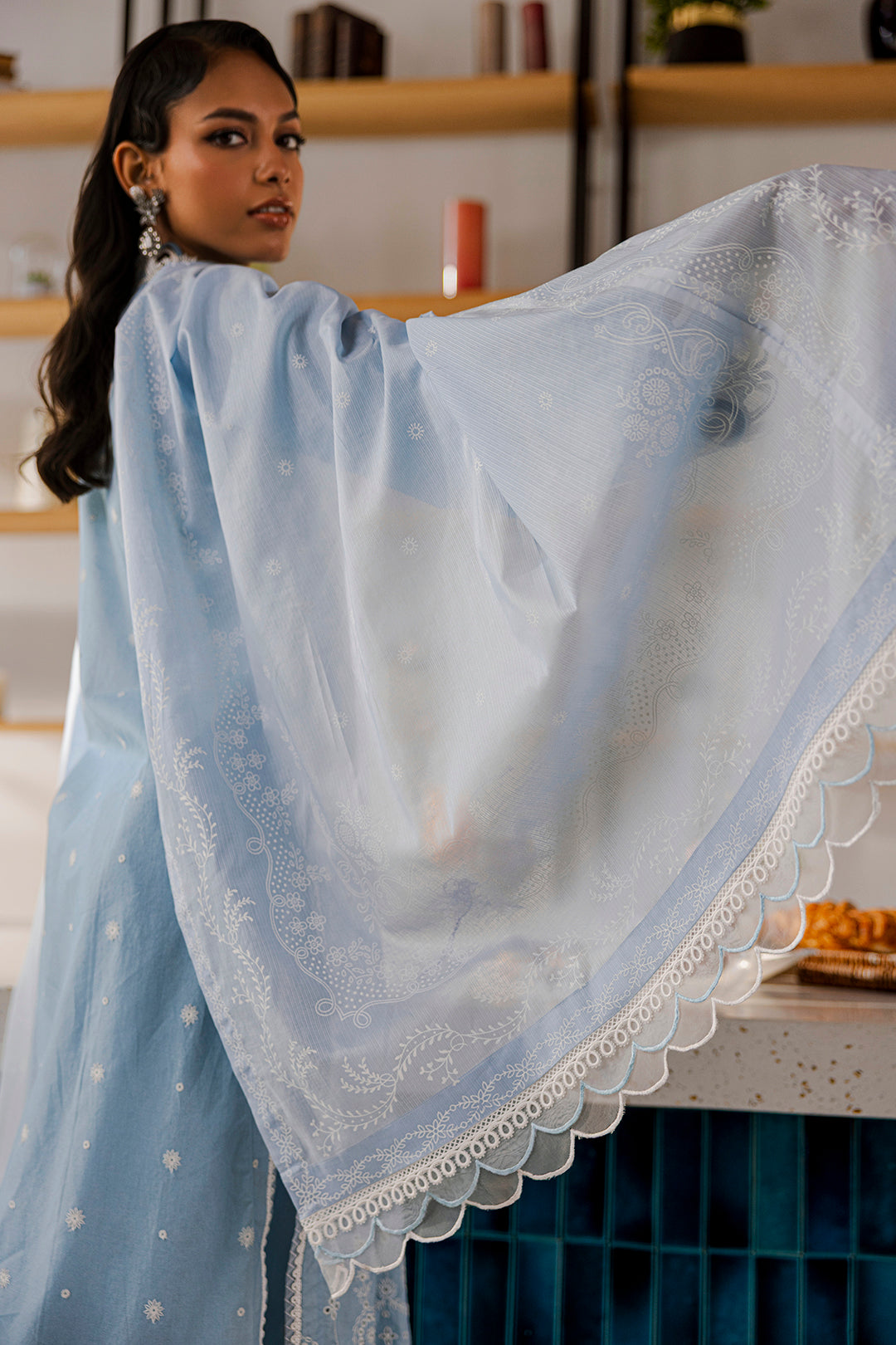 Embroidered Shirt Shalwar Dupatta - 0814