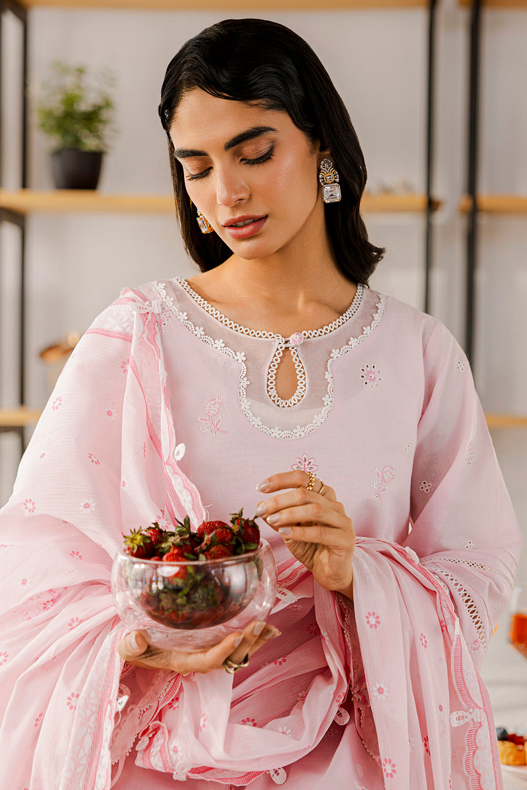 Embroidered Shirt Shalwar Dupatta - 0807