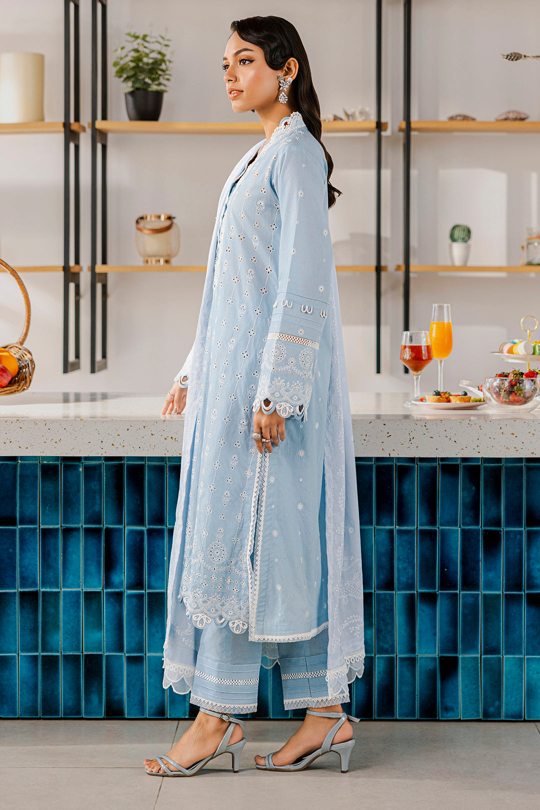 Embroidered Shirt Shalwar Dupatta - 0814