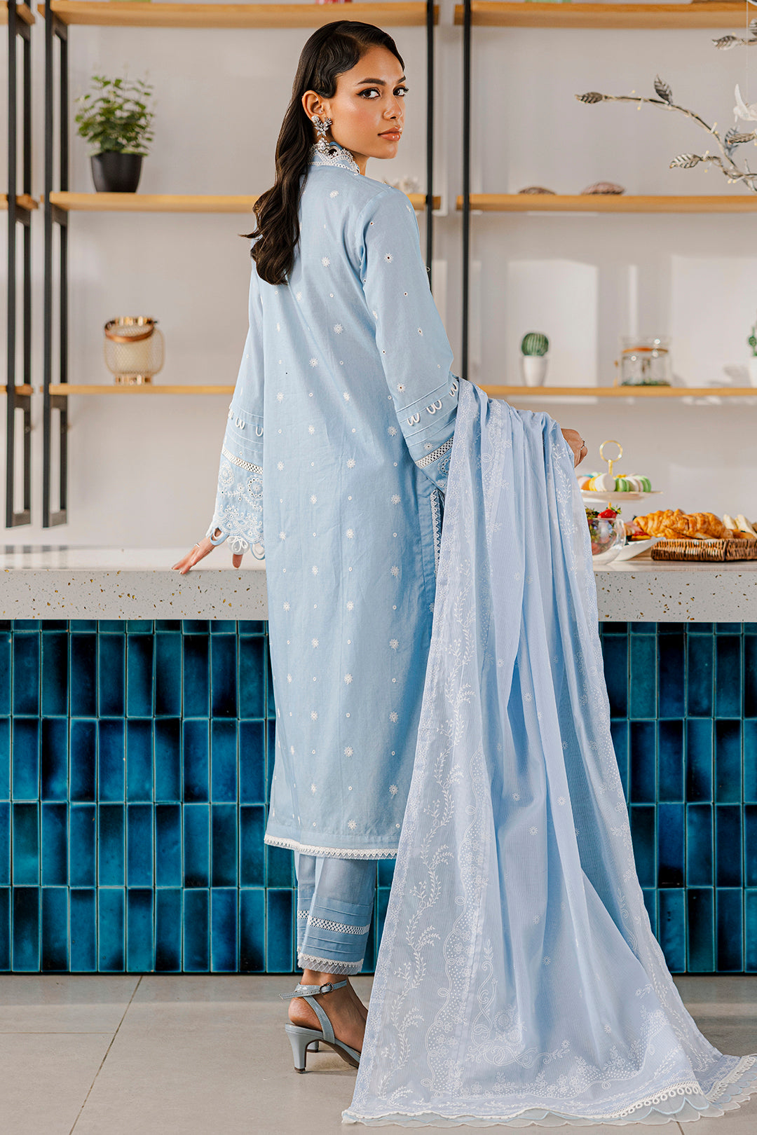 Embroidered Shirt Shalwar Dupatta - 0814
