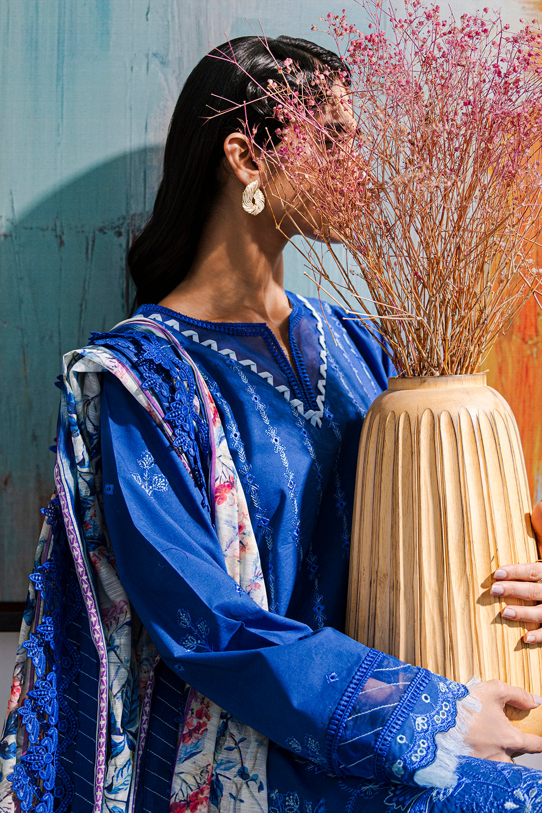 Embroidered Shirt Shalwar Dupatta - 0815