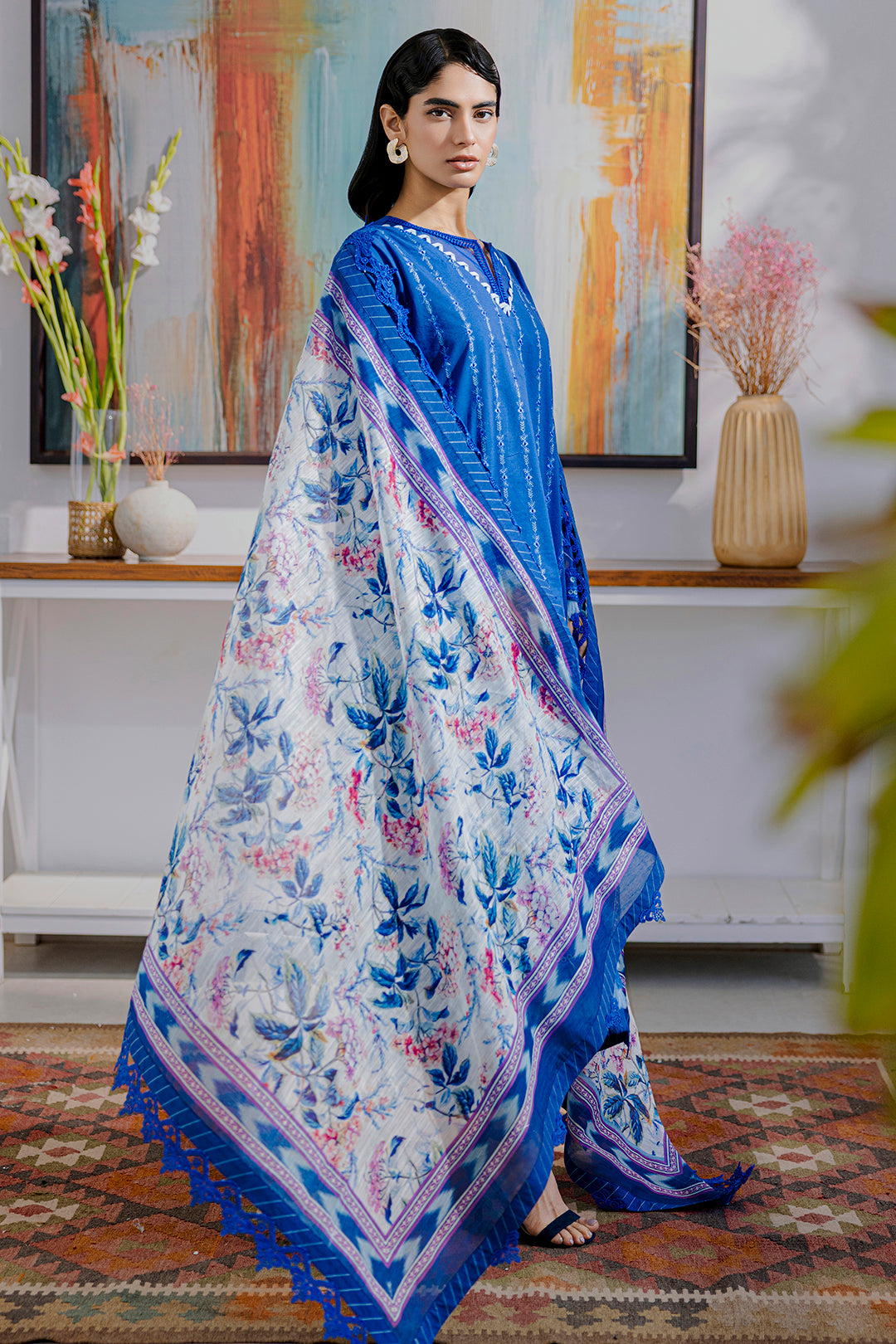 Embroidered Shirt Shalwar Dupatta - 0815
