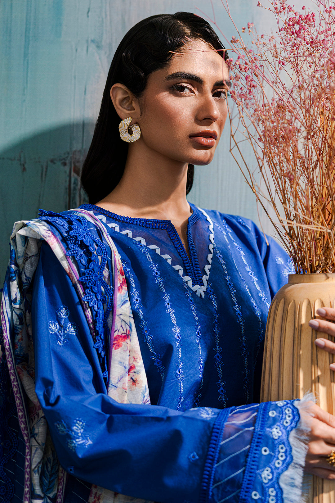 Embroidered Shirt Shalwar Dupatta - 0815
