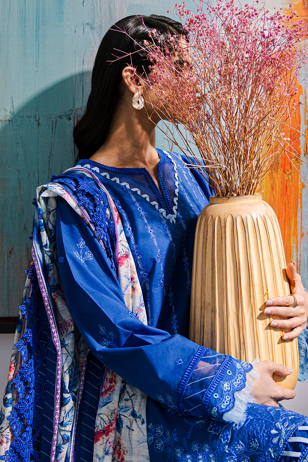 Embroidered Shirt Shalwar Dupatta - 0815