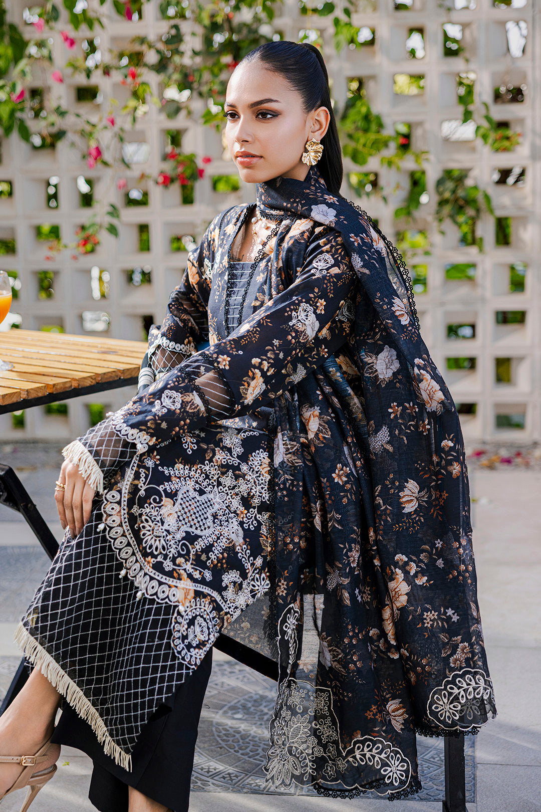 Embroidered Shirt Shalwar Dupatta - 0816