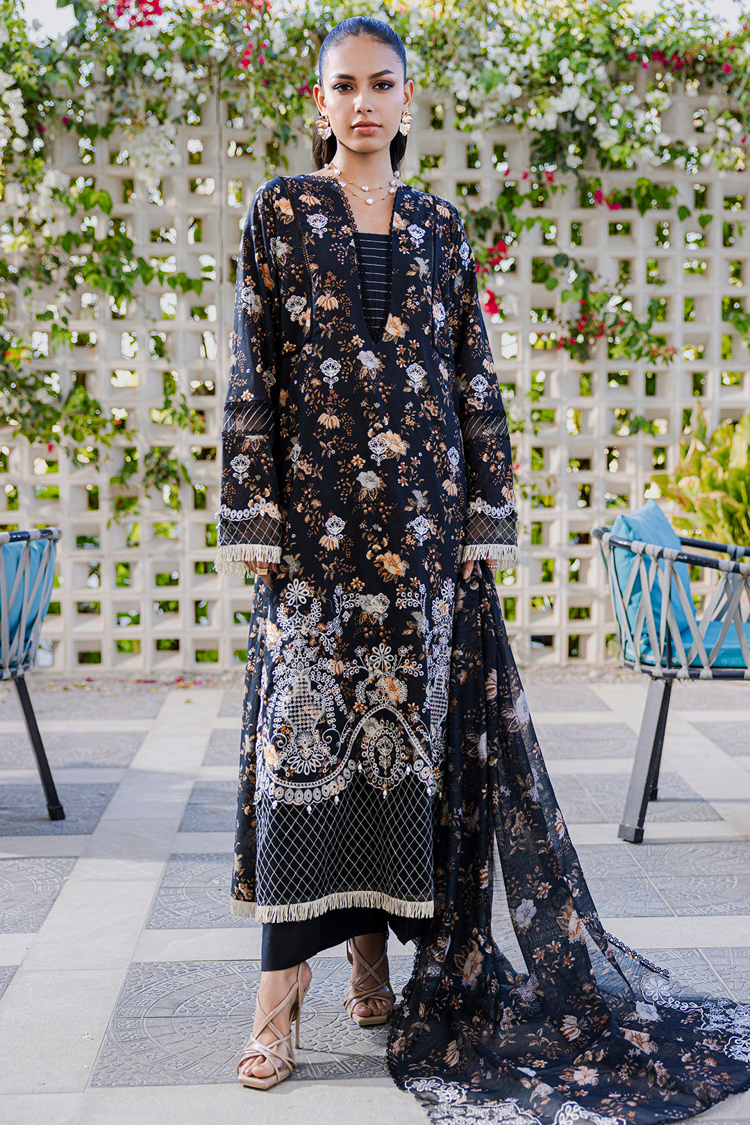 Embroidered Shirt Shalwar Dupatta - 0816