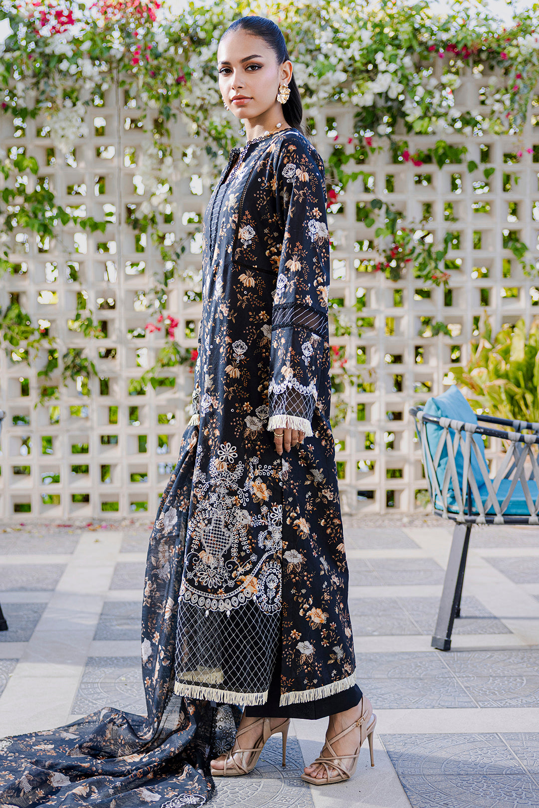 Embroidered Shirt Shalwar Dupatta - 0816