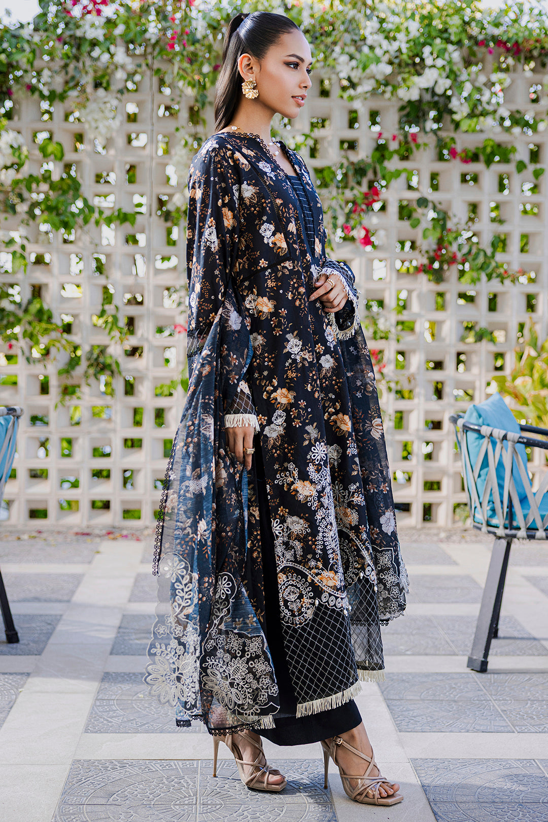 Embroidered Shirt Shalwar Dupatta - 0816