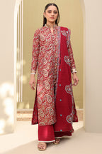 Embroidered Shirt Shalwar Dupatta - 0817