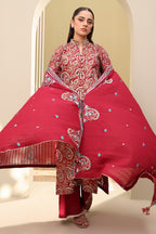 Embroidered Shirt Shalwar Dupatta - 0817