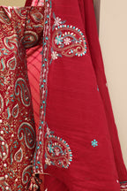 Embroidered Shirt Shalwar Dupatta - 0817