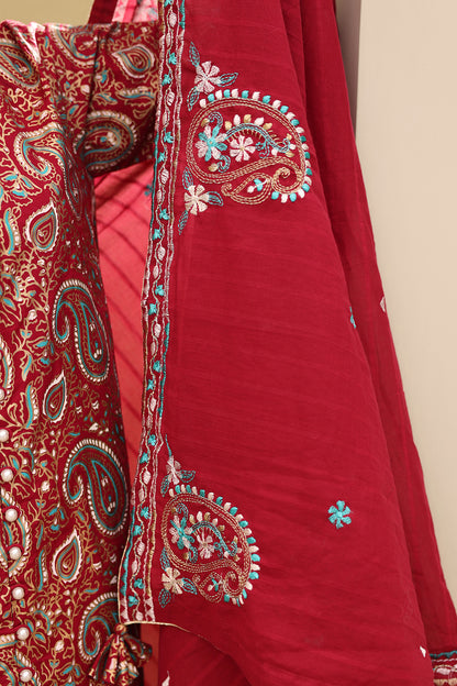 Embroidered Shirt Shalwar Dupatta - 0817