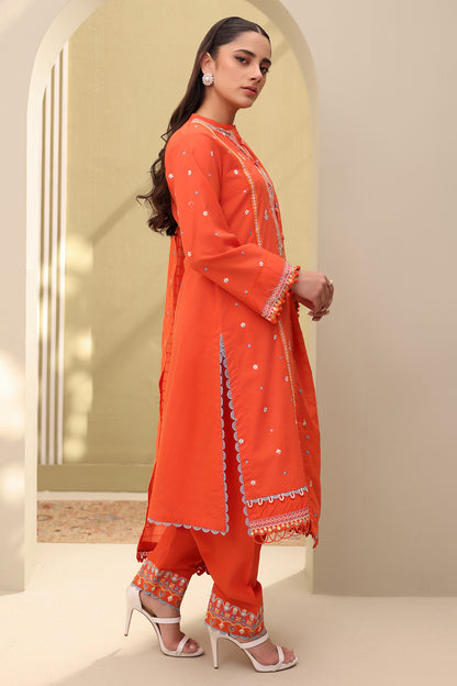 Embroidered Shirt Shalwar Dupatta - 0818